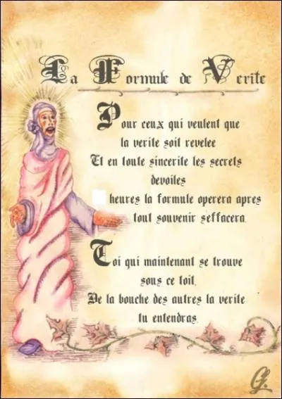 Durant combien de temps la formule de vrit opre-t-elle ? (la formule utilise par Prue pour avouer ses pouvoirs  Andy qui ne pourra pas supporter)