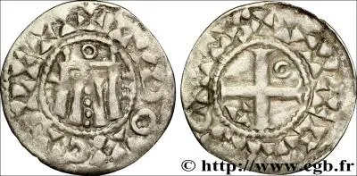 Et pour finir, d'o vient cette magnifique pice royale  l'effigie des armoiries de Louis VI ?