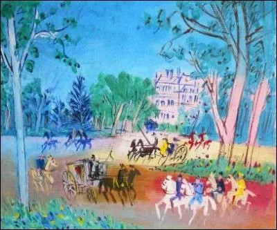 Qui a peint  Calches et cavaliers prs du bois de Boulogne  ?