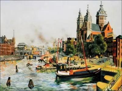 Le canal  Amsterdam 1938