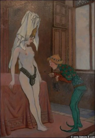 La ceinture de chastet tait destine  empcher toute relation sexuelle, ainsi que la pratique de la masturbation, tant pour les femmes que pour les hommes. A quelle poque est-elle apparue ?