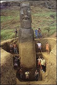 Ces statues gantes (les moai) de l'le Rapa nui (La grande Rapa ou le de Pques) n'ont toujours pas rvl tous leurs secrets. Le Dieu des premiers habitants avait pour effigie ?