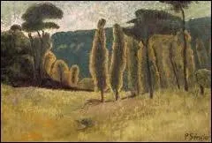 Qui a peint Pins et peupliers dans un pr ?