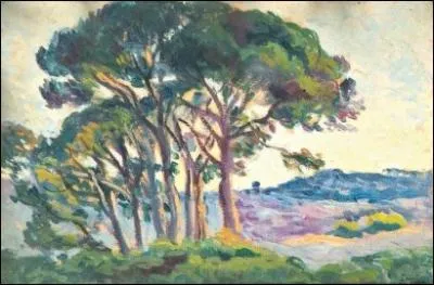 Qui a peint Les pins au Caroubier ?
