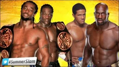 Quels sont les vainqueurs du Tag Team match pour les WWE Tag Team championship entre R-Truth et Kofi Kingston contre The Prime Time Players ?