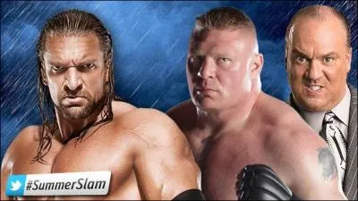 Quel est le vainqueur du Main Event entre Triple H contre Brock Lesnar ?