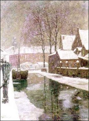 Quelle est la nationalité du peintre Frits Thaulow connu pour ses magnifiques scènes d'hiver et ses toiles de rivières ?