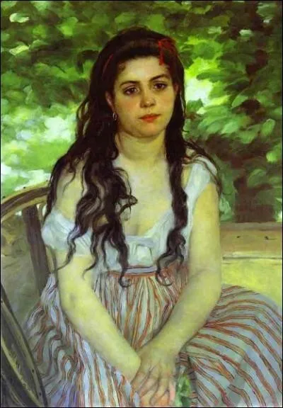 Qui a t le modle d'Auguste Renoir pour la toile  La bohmienne  ?