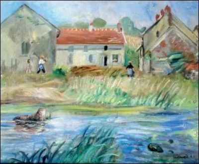 Qui a peint La ferme au bord de la rivi�re ?