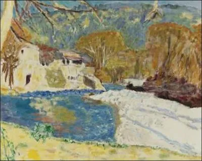 Qui a peint Paysage blanc � la rivi�re ?