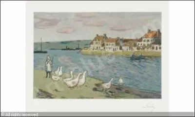 Qui a peint Bord de rivire les oies ?