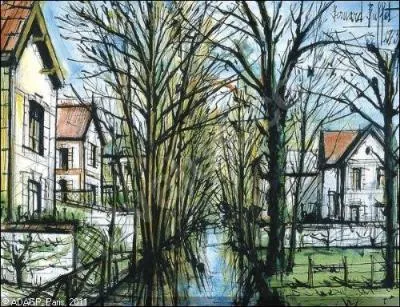 Qui a peint Rivire borde d'arbres ?