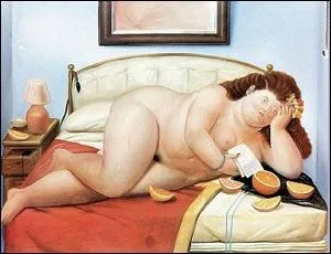 Cette belle alanguie de Fernando Botero ressemble un peu  la belle alanguie du film... ?