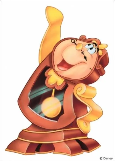 Dans le film  La Belle et la Bte , quel est le prnom de l'horloge, le fameux compre de  Lumire  le chandelier ?