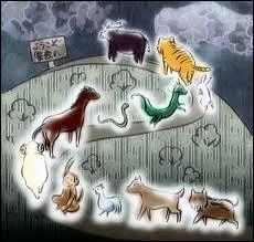 A quelle occasion les 13 se transforment-ils en animaux du zodiaque chinois ?