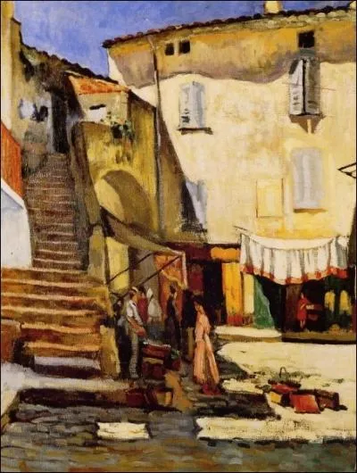Qui a peint La place aux herbes  Saint Tropez ?