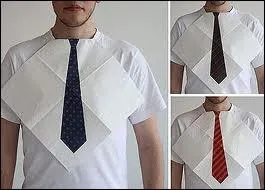 Quelle faute de got ne faut-il pas commettreavec une cravate,  part ne pas la tremper dans son assiette ?