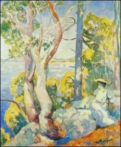 Qui a peint Dame assise au bord du golfe de Cavalaire ?