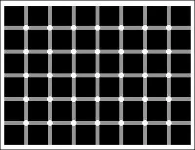 Combien de points noirs sont prsents sur l'image ?