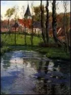 Qui a peint  La vieille glise prs du ruisseau  ?