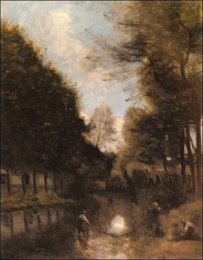 Qui a peint  Gisors, rivire borde d'arbres  ?