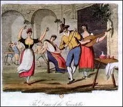 La tarentelle est une danse traditionnelle italienne.