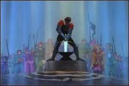 Le jour du grand tournoi est arriv. Quel est le nom du chevalier lgendaire qui n'arrive pas  dloger l'pe de son enclume ?