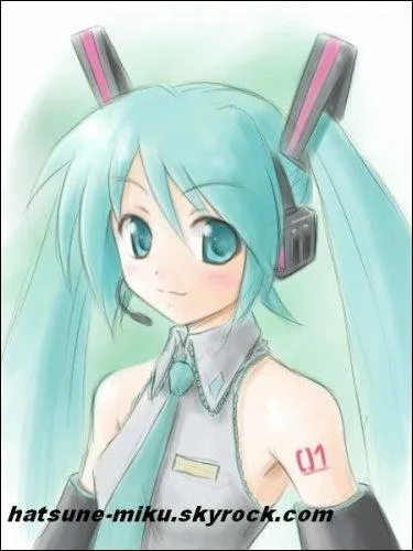 Quel est l'objet associ  la clbre Vocaloid Hatsune Miku ?