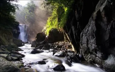 Que pouvez-vous ramasser dans ce ruisseau de montagne ?