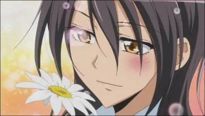 Qui lui offre cette fleur ?