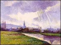 Qui a peint  Charleroi, paysage au bord de la rivire  ?