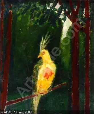 Qui a peint L'oiseau solitaire ?