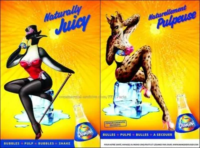 Laquelle de ces phrases correspond  cette image de pub ?