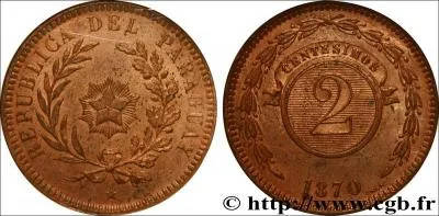 Pour la dernire question, nous allons traverser l'Atlantique. Cette pice en cuivre a t frappe en 1870 au :