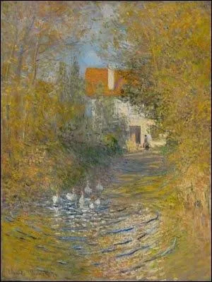 Qui a peint  Les oies dans le ruisseau  ?