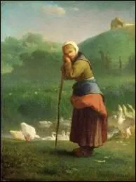 Qui a peint  La gardeuse d'oies  Gruchy  ?