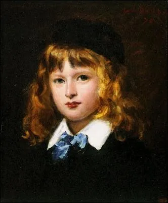 L'enfant  la cravate bleue (Georges Feydeau enfant), 1870