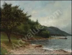 Qui a peint  La rive du lac Lman  ?
