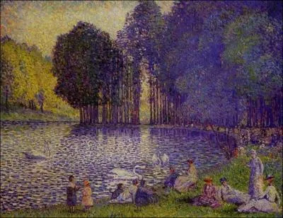 Qui a peint  Le lac au bois de Boulogne  ?