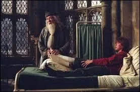 Dans HP 2, que demande Dumbledore  Ron aprs avoir dcouvert qui t  l'origine de toutes ces agressions ?