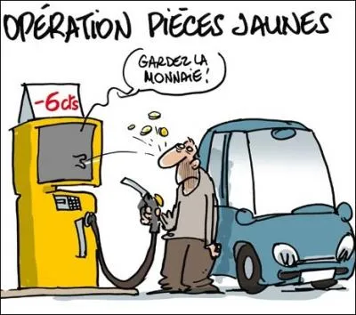 On en a parl beaucoup, pour des clopinettes. De combien en moyenne et au litre, le prix du carburant vient-il de baisser  la pompe ?