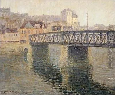 Le pont mtallique, St. Ouen, 1908