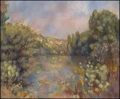 Qui a peint  Paysage : bord de lac  ?