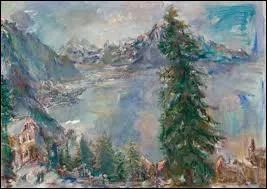 Qui a peint  Vue sur le lac Lman  ?