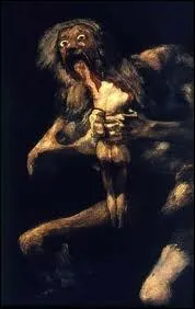 Quel est le dieu dvorant son enfant sur la clbre toile de Francisco de Goya ?