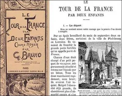 Clbre manuel de lecture scolaire d'Augustine Fouille,   Le Tour de la France par deux enfants   sera utilis jusque dans les annes 1950. Quel tait les prnoms de ces deux enfants ?