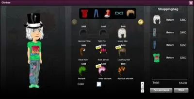 La plupart des habits cote environ . .