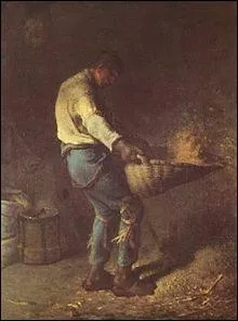 Quelle scne nous est dpeinte par Jean-Franois Millet sur ce tableau ?
