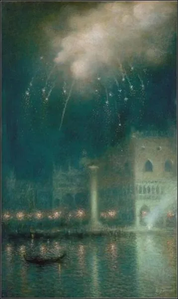 Feu d'artifice  Venise, 1917