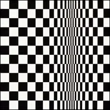 L'artiste Riley a peint cette oeuvre titre  Movements in squares - Mouvements en carrs). Dans quel domaine utilise-t-on ce type de carrs ?